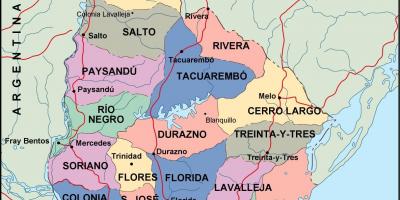 Mapa ng Uruguay maldonado